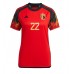 Damen Fußballbekleidung Belgien Charles De Ketelaere #22 Heimtrikot WM 2022 Kurzarm